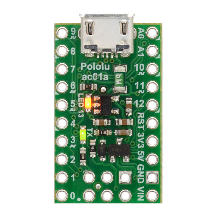 Vue avant de la carte A-Star 32U4 Micro 3101