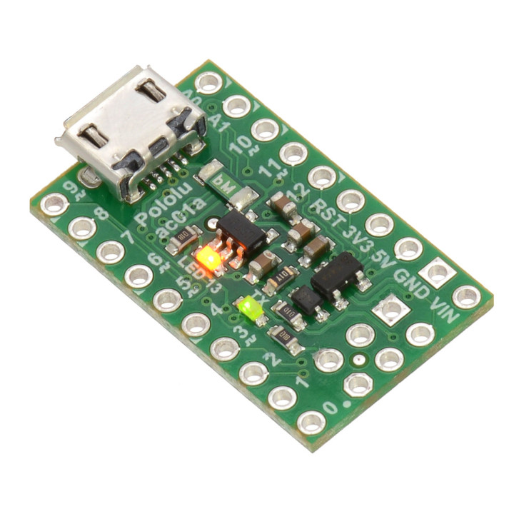 Vue de côté de la carte A-Star 32U4 Micro 3101