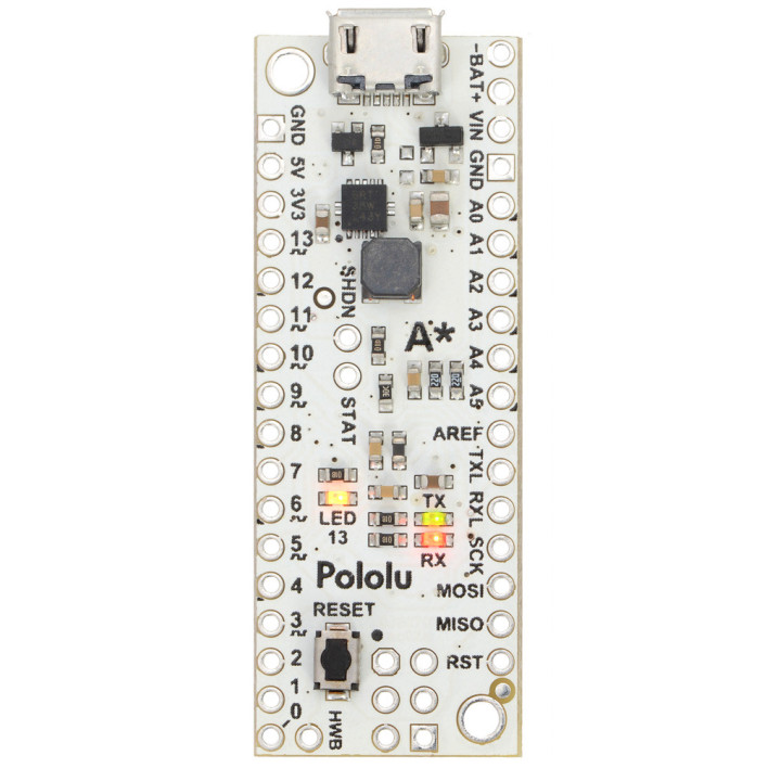 Face avant de la carte A-Star 32U4 Mini ULV 3102
