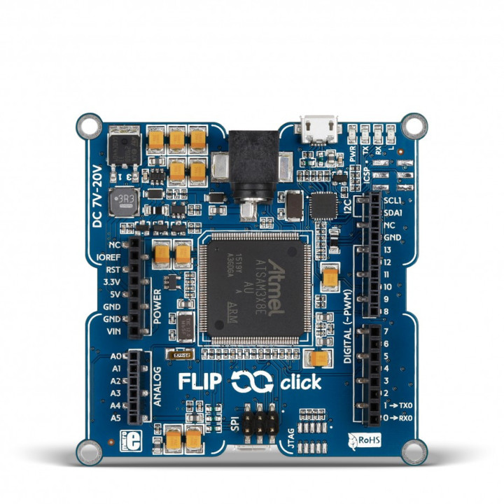Vue de la face avant de la platine Flip & Click compatible DUE MIKROE-1984
