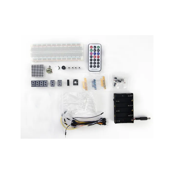 Détail des éléments du Starter kit DIY Basic pour Uno