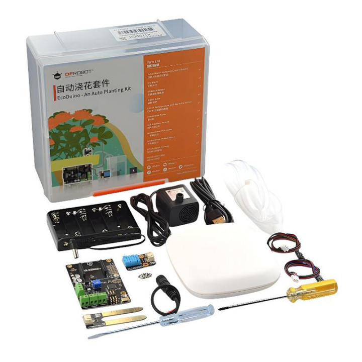Le Kit EcoDuino arrosage automatique et sa boite