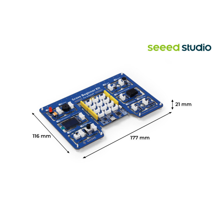Dimensions du Beginner kit Grove compatible Arduino®