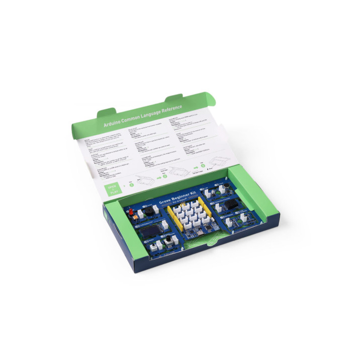 Boitier ouvert du Beginner kit Grove compatible Arduino®