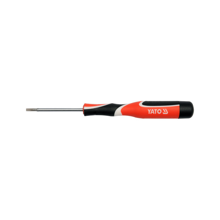 Tournevis plat de précision 3mm antidérapant YATO 120mm
