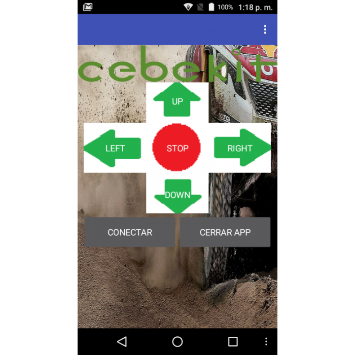Application pour pilotage du robot Bluetooth C-9878