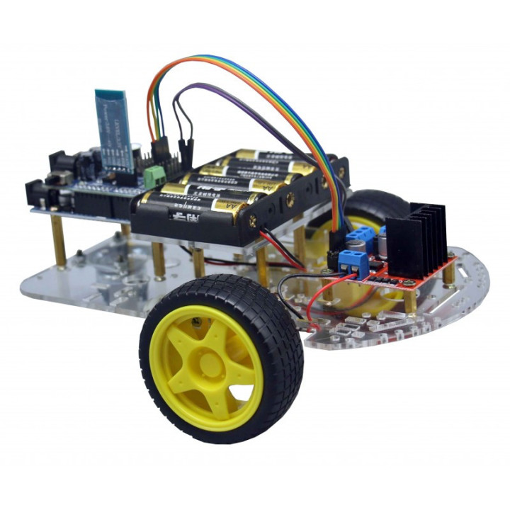 Vue de côté du robot Bluetooth C-9878 (piles non livrées)