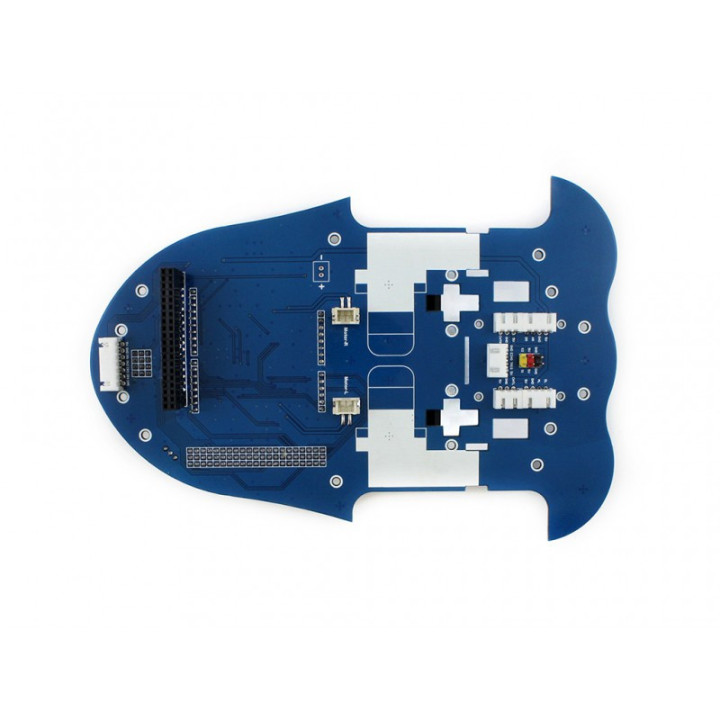 Vue de dessus du robot AlphaBot 12249 pour Uno et Raspberry