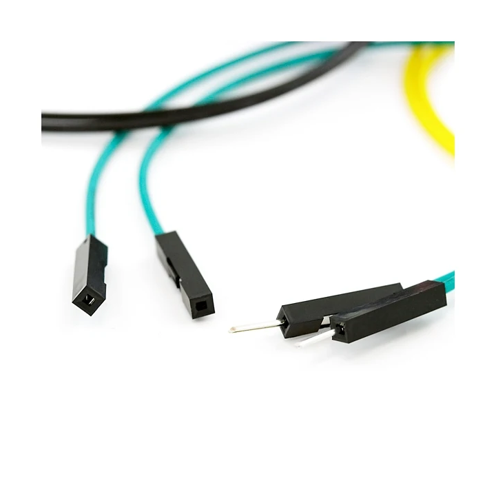 Détail des embouts des straps flexibles Mâle-Femelle (15 cm)
