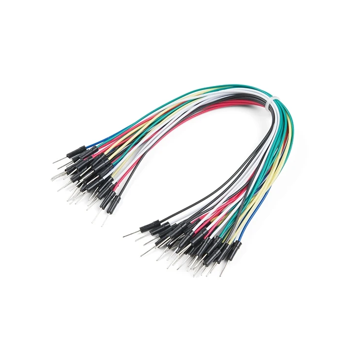 Jeu de 30 straps flexibles Mâle/Mâle (18 cm)
