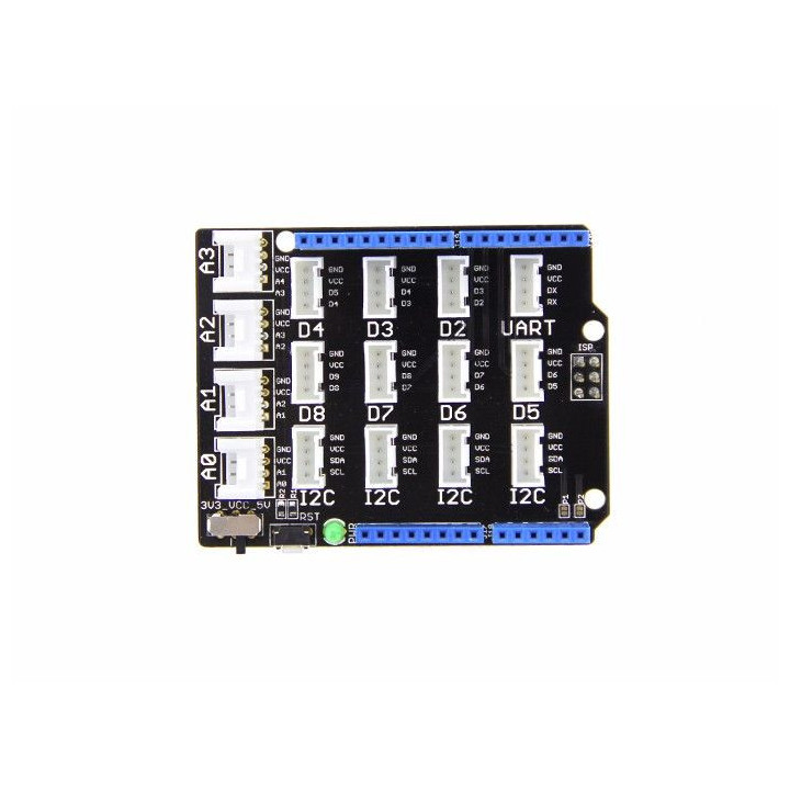 Vue de dessus de la platine Grove Base Shield (V2.0) 103030000