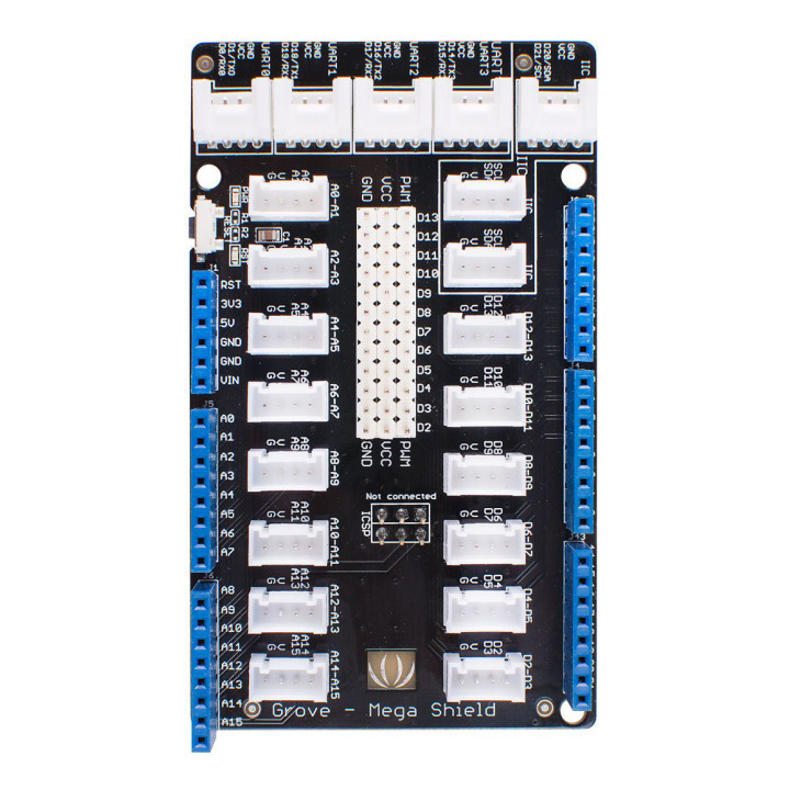 Vue de face de la carte Grove Mega Shield (v1.2) 103020027