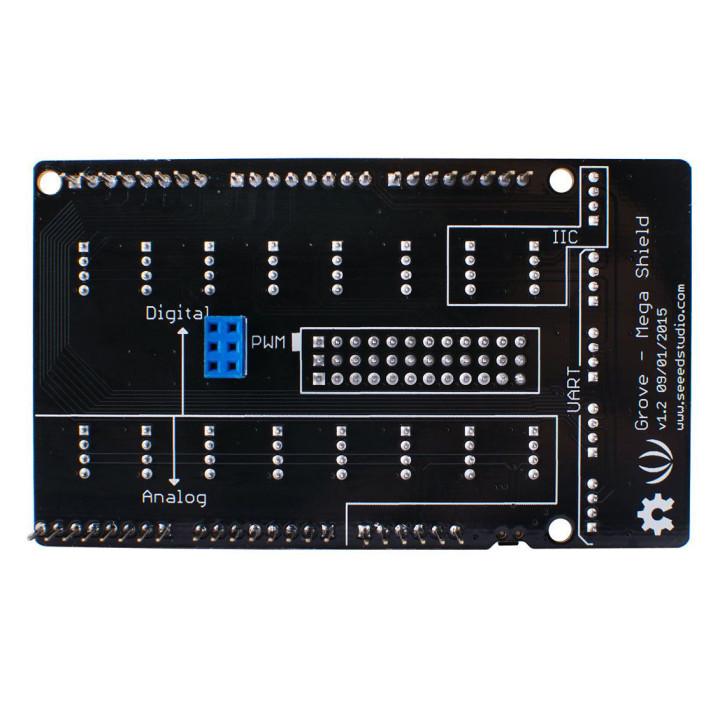 Vue arrière de la carte Grove Mega Shield (v1.2) 103020027