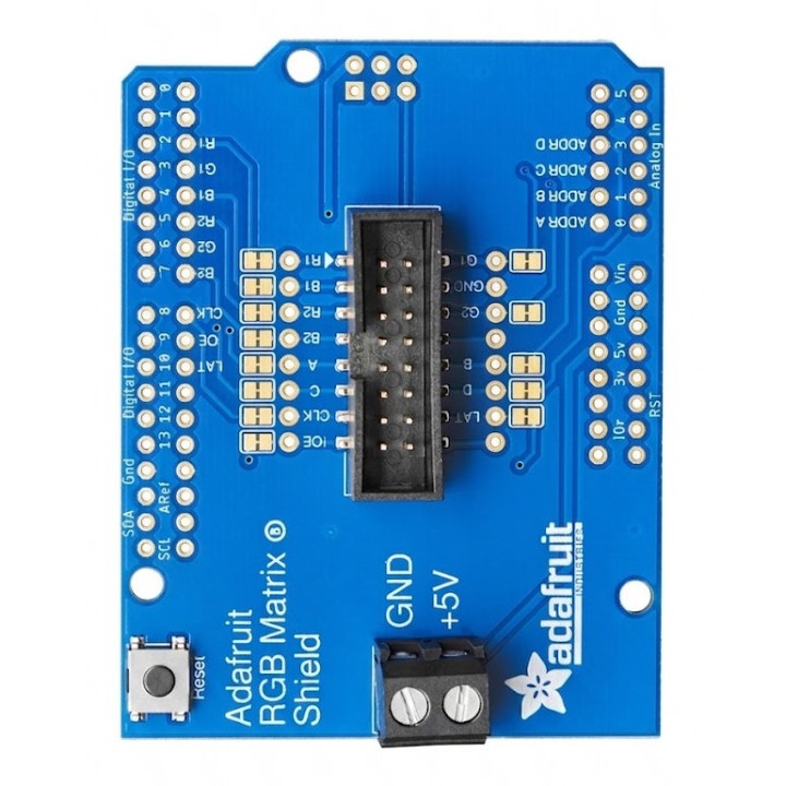 Vue avant du Kit Shield Matrix RGB pour Arduino®