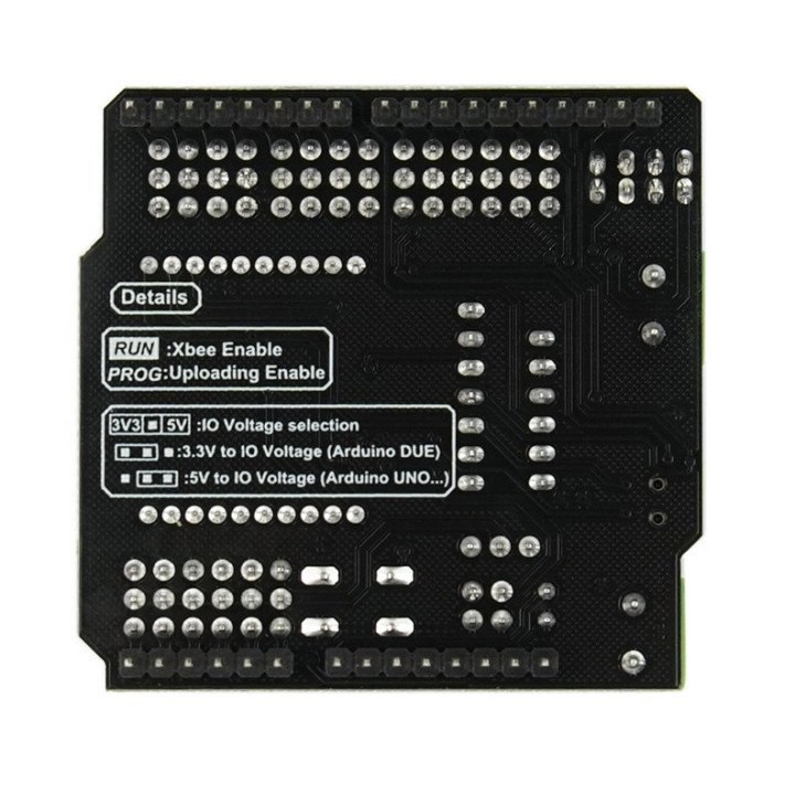 Face arrière de la carte Shield E/S Gravity V7.1 pour Arduino®