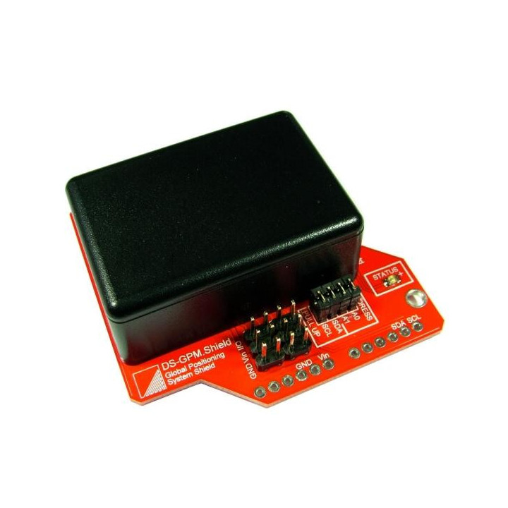 Gros plan de la carte Shield DS-GPMS pour Arduino