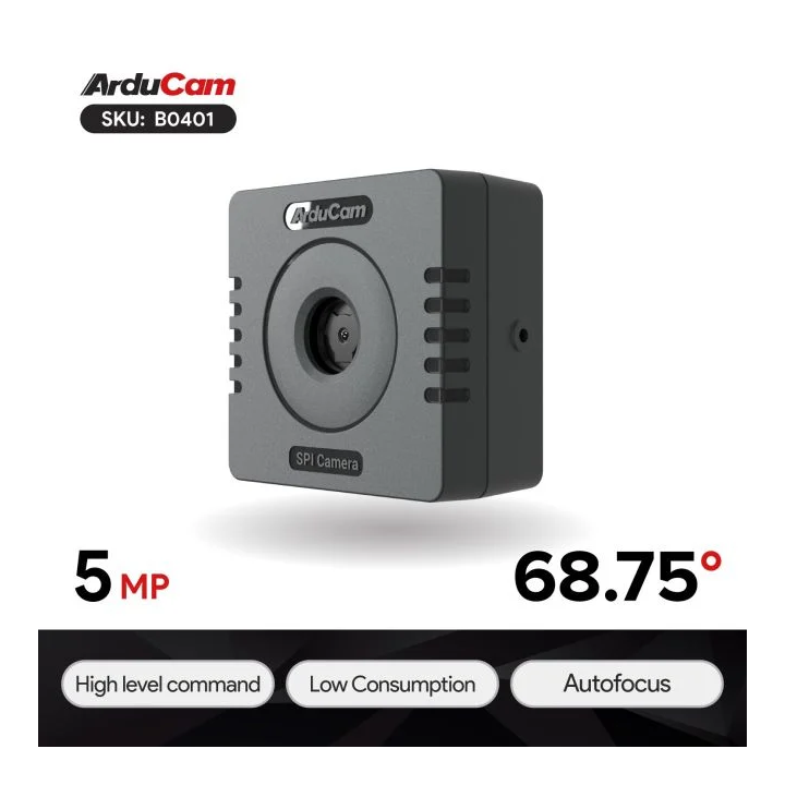 Vue de côté du module caméra ArduCAM Mega 5 MP B0401