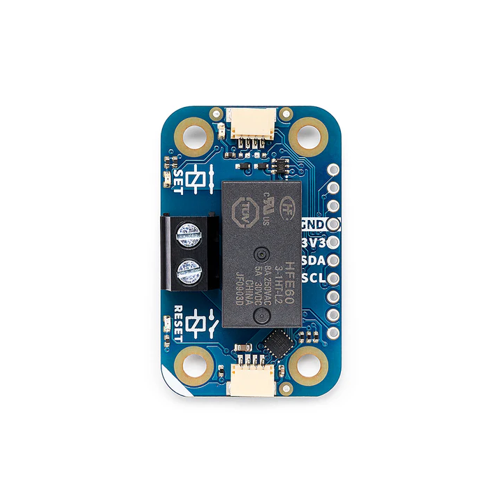 Vue de dessus du module Arduino Modulino Latch Relay ABX00138