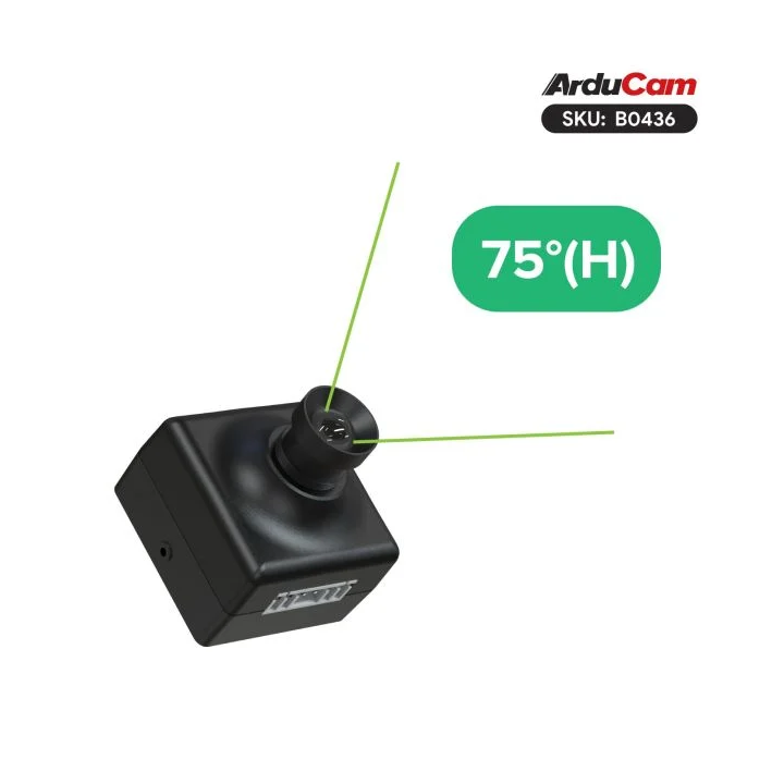 Angle de vue du mini module caméra ArduCAM Mega 5 MP B0436