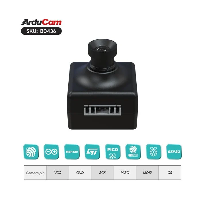 Brochage du connecteur du module caméra ArduCAM Mega 5 MP B0436
