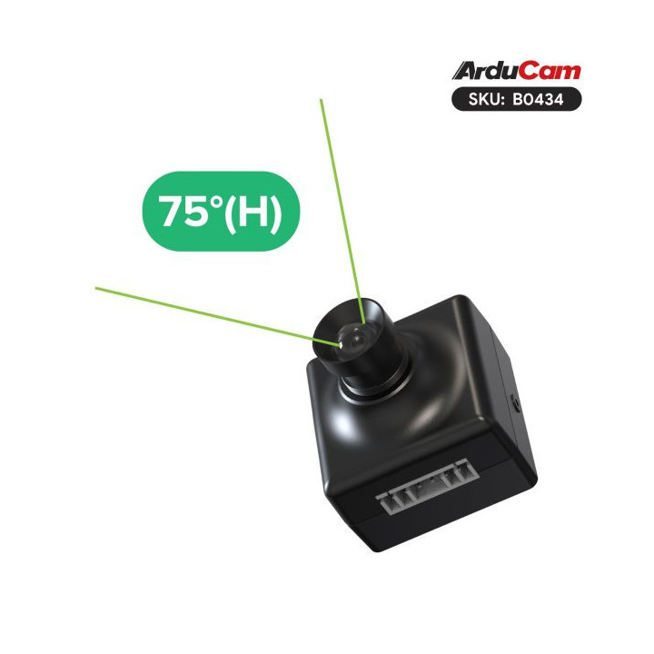 Angle de vue du mini module caméra ArduCAM Mega 3 MP B0434