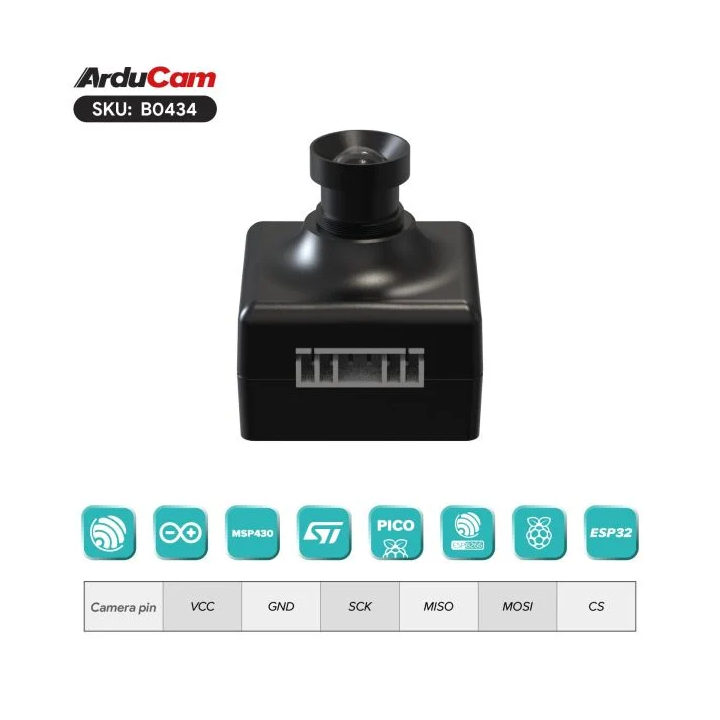 Connexion du mini module caméra ArduCAM Mega 3 MP B0434
