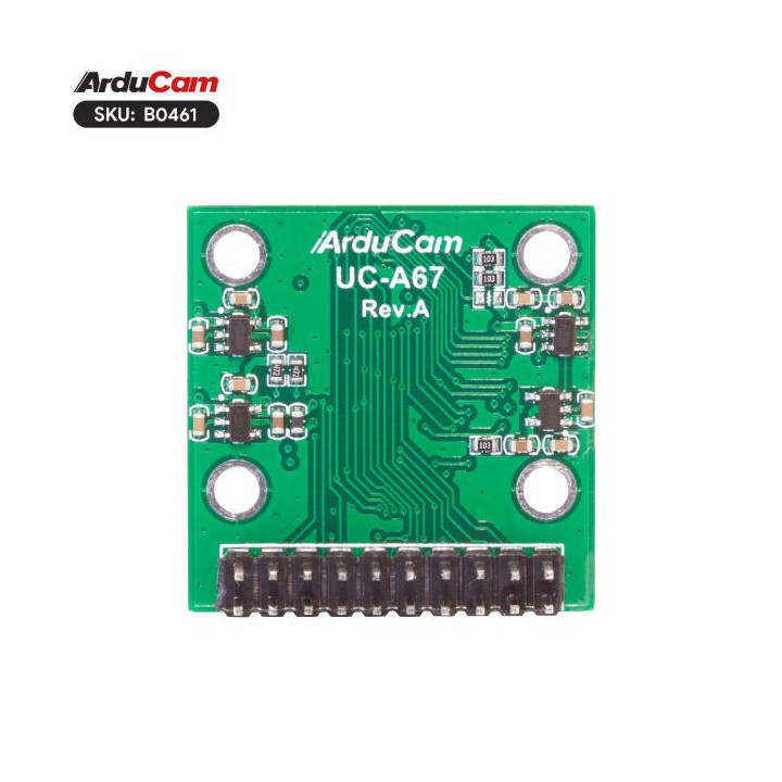 Vue arrière de la caméra ArduCAM HM0360 VGA B0461