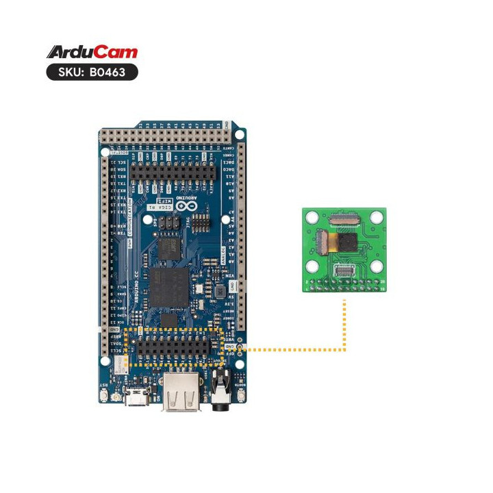 Raccordement d'un Arduino GIGA R1 avec la caméra ArduCAM OV7675 VGA B0463