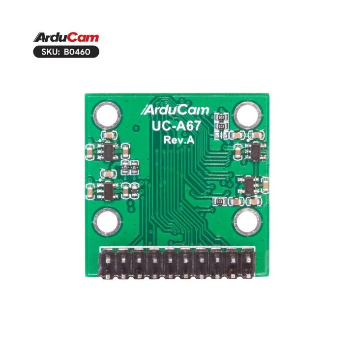 Vue arrière de la caméra ArduCAM HM01B0 QVGA B0460