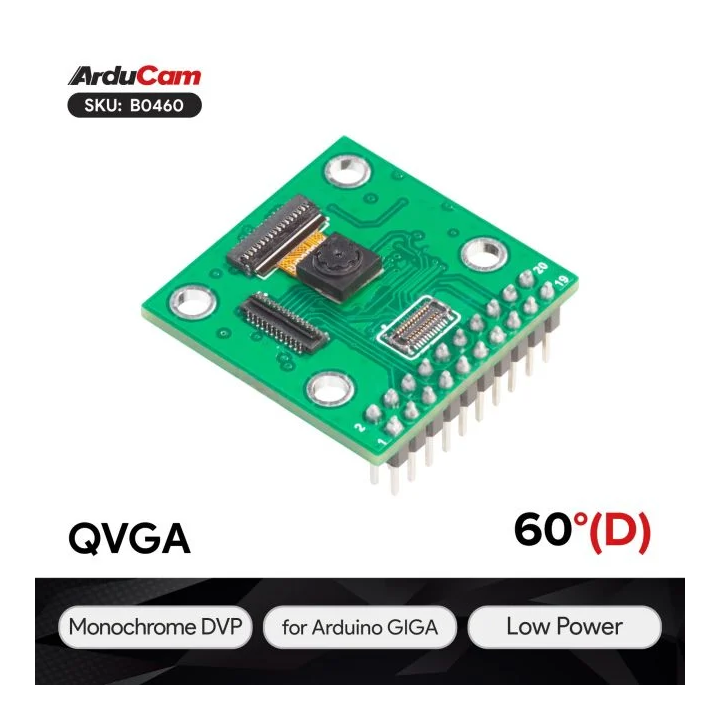 Caméra ArduCAM HM01B0 QVGA B0460 pour Arduino GIGA R1