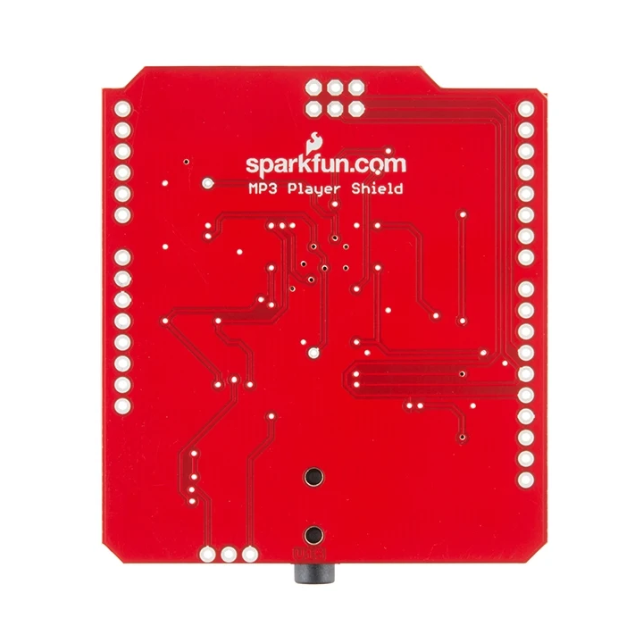 Vue arrière du MP3 shield DEV-12660 pour Arduino®