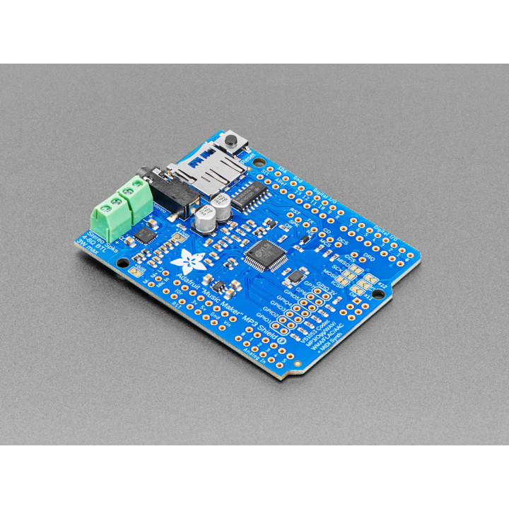 Gros plan sur le Shield Music Maker pour Arduino®