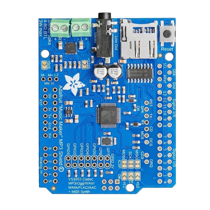 Shield Music Maker Arduino ADA1788 - Audio pour Arduino