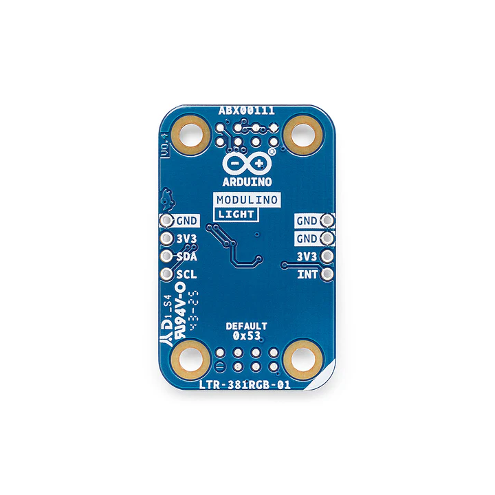 Vue de dessous du module Arduino Modulino Light ABX00111