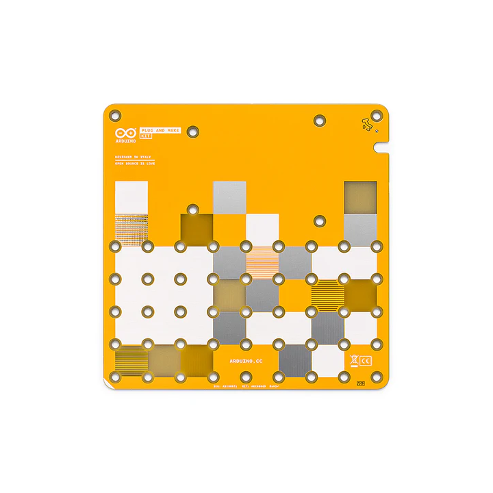 Plaque support du starter kit Arduino Plug and Make Kit AKX00069