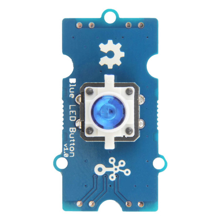 Vu de dessus du module bouton à led Grove 111020046