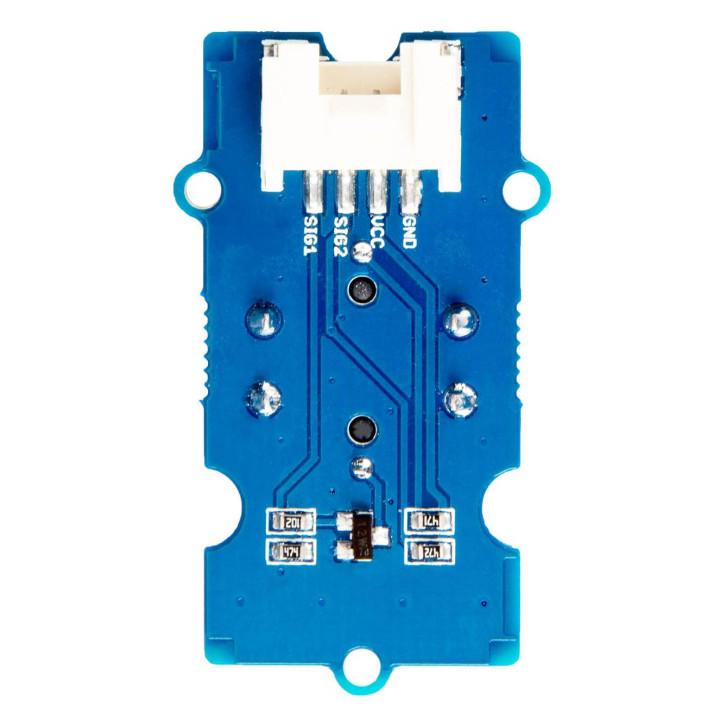 Vu de dessous du module bouton à led Grove 111020046