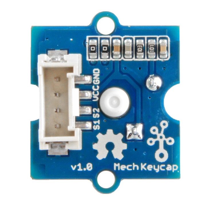 Vue de dessous du module bouton touche mécanique à led Grove 111020049