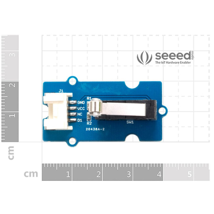 Dimensions du module microswitch Grove 102020143