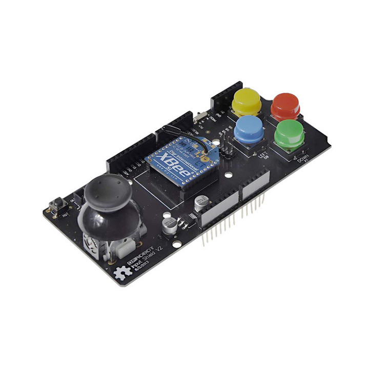 Le Shield joystick DFR0008 équipé d'un module Xbee (non livré)