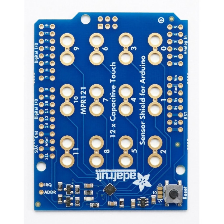 Vue du Shield capteur capacitif 12 entrées MRP121