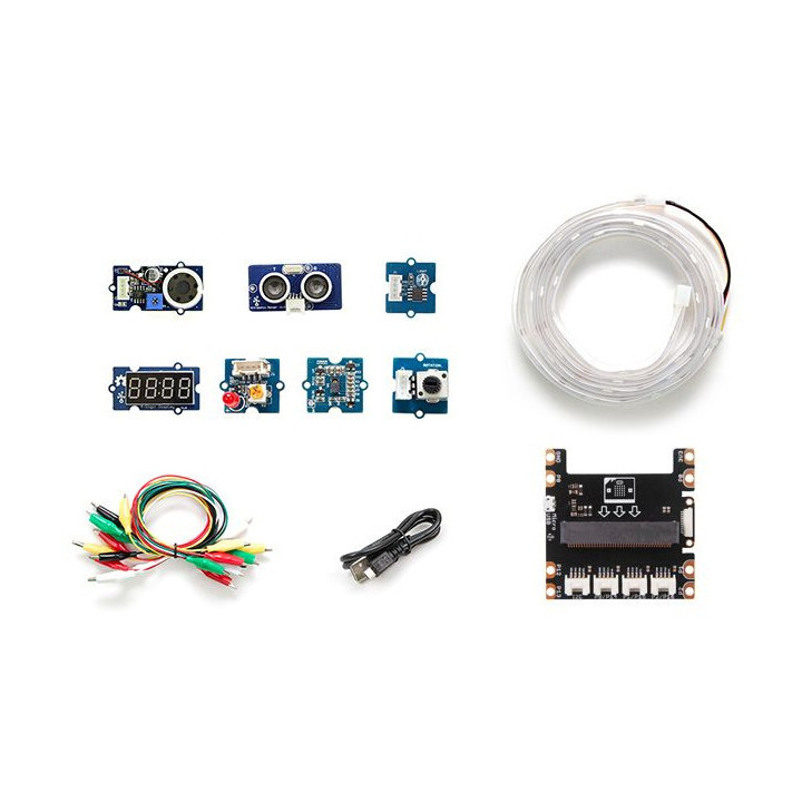 Détail des éléments du Starter kit Grove Inventor Kit