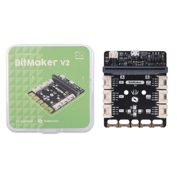 Le Module BitMaker V2 pour Grove et micro:bit et sa boite de rangement