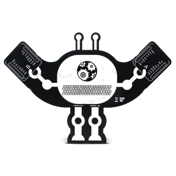 Vue arrière de la carte click adapter pour micro:bit MIKROE-2994