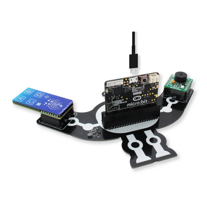 Exemple d'utilisation de la carte click adapter pour micro:bit MIKROE-2994