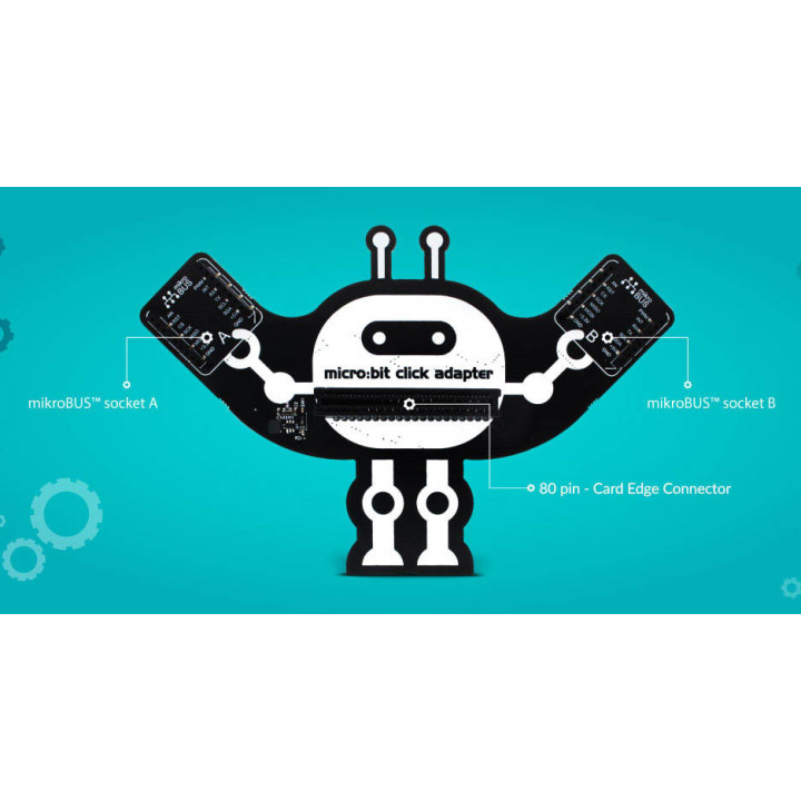 Description de la carte click adapter pour micro:bit MIKROE-2994