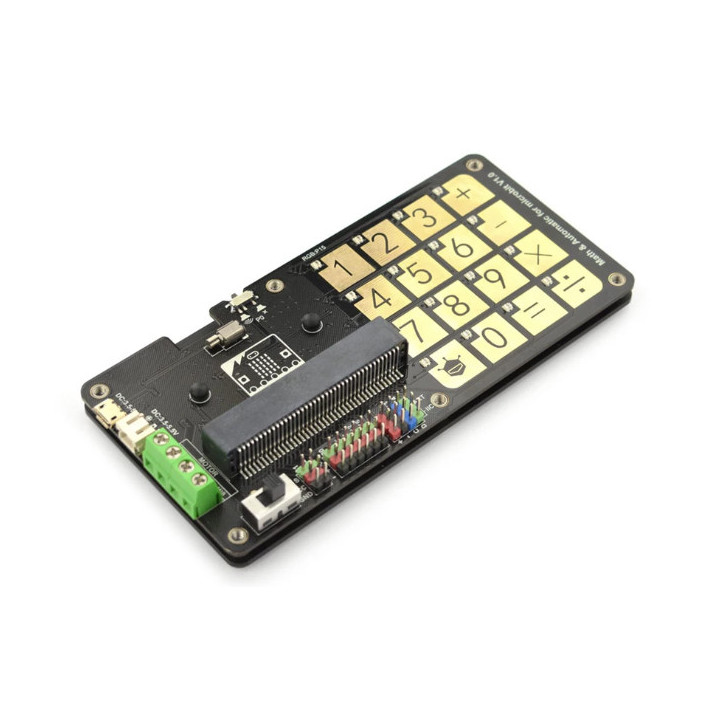 Exemple d'utilisation de la platine Math & Automatic Touch Keyboard pour micro:bit