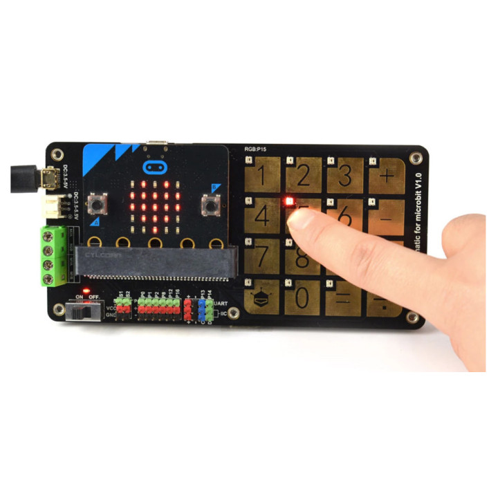 Utilisation du clavier de la platine Math & Automatic Touch Keyboard pour micro:bit