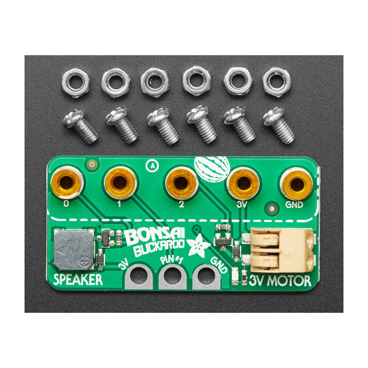 La visserie de la platine Bonsai Buckaroo ADA4534 pour micro:bit