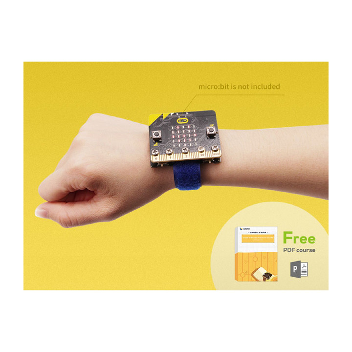 Exemple d'utilisation de la platine BitWear 114991969 pour micro:bit